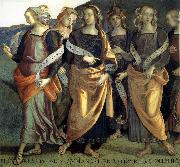 PERUGINO, Pietro Fresco in the Palazzo the prioris in Perugia, Italy oil painting reproduction